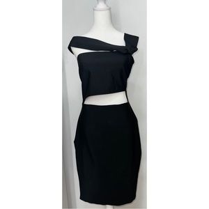 Black Midi Dress 
Fashion Nova - “Bad And Bandage Midi Dress”